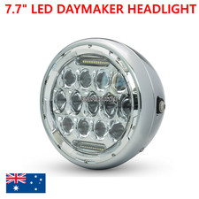 Phare LED chromé 7,7"
