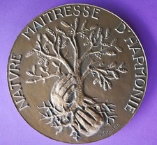 Grande médaille de table en