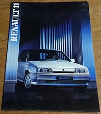 Catalogue publicitaire Renault 11 R11 Turbo TXE GTX 1986 brochure 24 pages