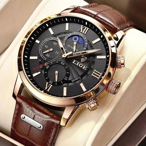 Montre lige quartz cuir - lige,