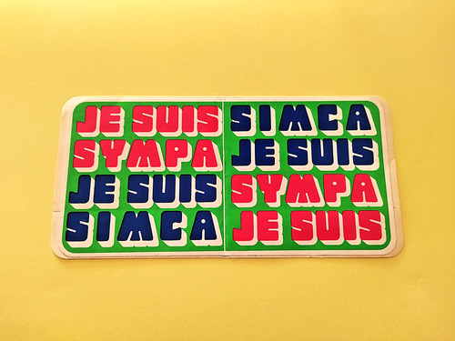 Autocollant suis simca - autocollant,