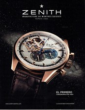 Publicité Advertising 018  2011  montre El Primero chronomaster Zenith
