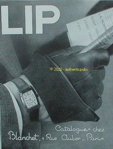 Publicite lip montre - lip,
