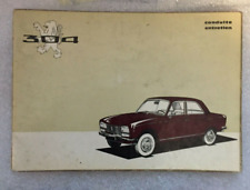 guide manuel utilisation entretien PEUGEOT 304 notice 1973