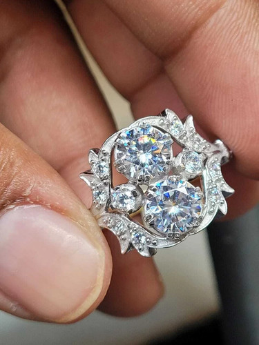 Bague fiançailles vintage - de,