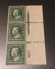US Stamps 331 A Rare Plate No