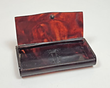 BOITE A TABAC A PRISER TABATIERE ECAILLE NAPOLEON III XIXEME SIECLE