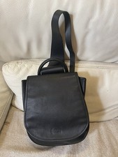 sac à dos, LONGCHAMP cuir noir, pour femme ou homme/unisexe, vintage