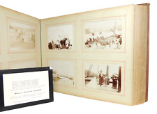 Énorme album de 150 photographies famille en voyage, bateaux, Mont Blanc. 1880