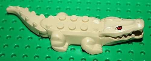 Lego tan alligator - alligator, /