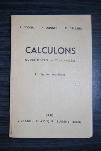 Calculons cours moyen - -, 1ere