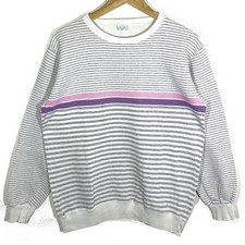 Sweat Crewneck Rayures Sportswear Vintage 80’s Benetton (Made In Italy)