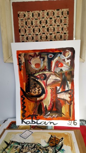 Peinture originale sur papier - peinture,