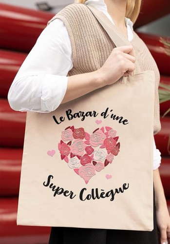 Tote bag super collègue - super,