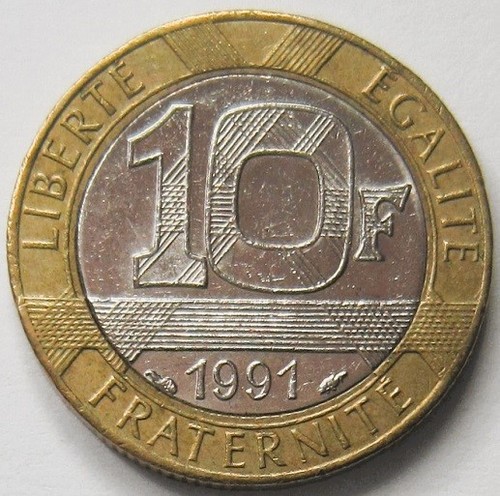 Pièce monnaie francs - de,