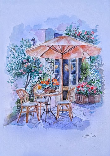 Aquarelle originale sur - a4,
