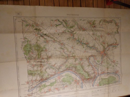 Carte etat major pontoise - carte, :