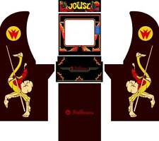 Arcade1up Arcade Cabinet Graphic Decal Complete Kits -Joust