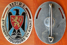 117° RI RÉGIMENT D’INFANTERIE, ÉMAIL - ABPD ARTHUS BERTRANS PARIS DÉPOSÉ