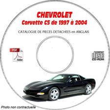 CORVETTE C5 97-04 - Catalogue Pieces CDROM CHEVROLET Anglais Expédition - --, S