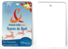 Carte Disney France Télécom Soirée de Noel Disneyland Resort 19 novembre 2005