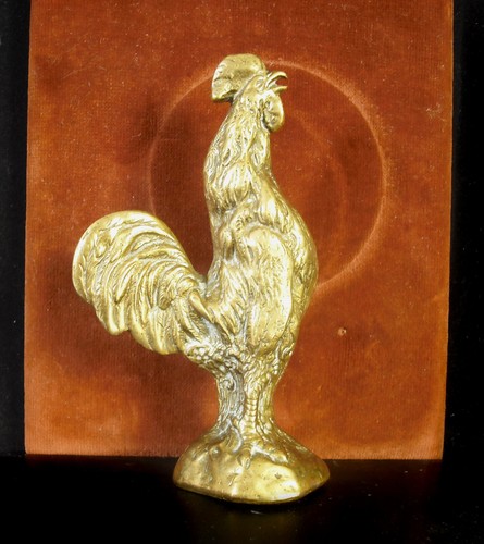Statuette coq c1900 bronze - de,