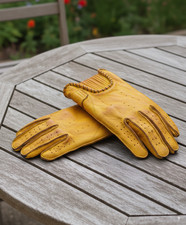 Gants En Cuir De Moto Rétro