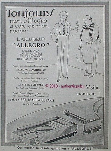 Publicite allegro aiguiseur - publicite, l'aiguiseur