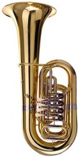 Tuba Instrument a Vent Cuivre Tonalite Bb Taille 4/4 Embouchure Valise Set Laque