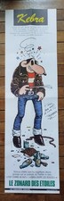 DÉDICACE  DE TRAMBER, BELLE AFFICHE PUBLICITAIRE ,"KEBRA ",JANO, 140 X 40 CM,BD