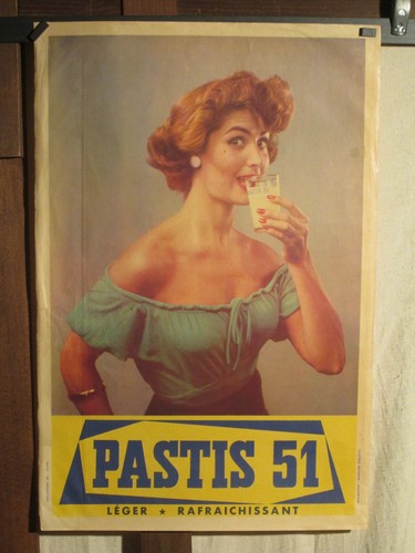 Affiche ancienne pastis 51 - affiche,