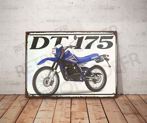 Plaque métal vintage yamaha - vintage,