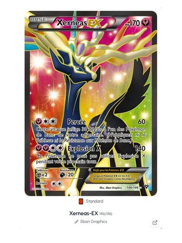 Carte pokémon xerneas - pokémon,