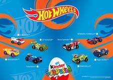 Hot Wheels - choisissez votre voiture (EN373 - EN424A) Kinder surprise Italie