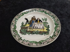 Assiette parlante polychrome