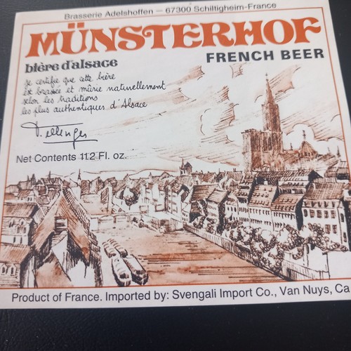 étiquette bière munsterhof - Étiquette,