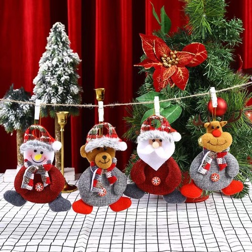 Pendentif tissu noël - pendentif, de