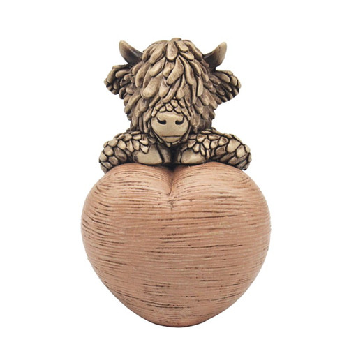 Statuette vache highland avec - statuette,