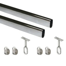 Tube penderie ovale 30 x 15 mm