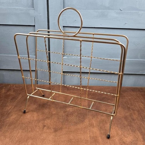 Porte revues vintage laiton