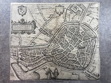GRAVURE VUE CARTE BERG-OP-ZOOM