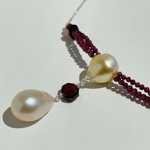 Collier argent perles de - collier,