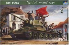 Maquette char KIT MODÈLE TRUMPETER 00903 T34/76 MODÈLE 1943  Tank - 1/16 NEUVE