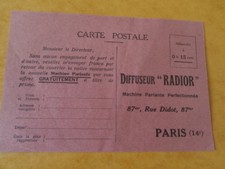 cpa 75 illustrateur Publicité DIFFUSEUR " RADIOR " MACHINE PARLANTE 1920..
