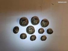 Bouton, laiton doré