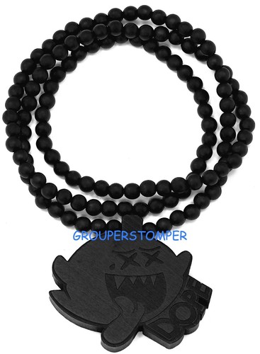 Collier chaîne perles - collier, bois