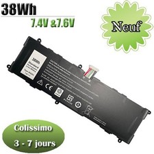 38Wh 7.4V 2H2G4 Remplacement Batterie pour Dell Venue 11 Pro 7140 Series