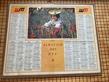 CALENDRIER   ALMANACH  POSTES