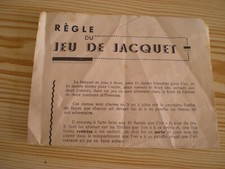 Règle du JEU DE JACQUET