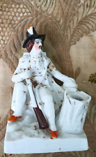 ancien encrier VIEUX PARIS chasseur porcelaine XIXème